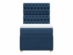 Clicnbuy Somier - 90X190Cm|Cama box spring con colchón tela 90x190 cm