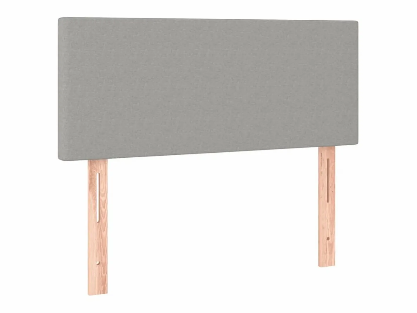 Clicnbuy Cama box spring con colchón y LED tela gris claro 120x190 cm New