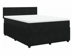 Clicnbuy Base De Cama De Láminas|Somier - 140X190Cm|Cama box spring con colchón terciopelo 140x190 cm