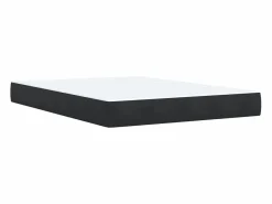 Cama box spring con colchón terciopelo 140x190 cm^Clicnbuy Sale