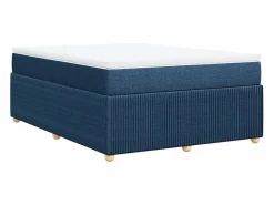 Cama box spring con colchón tela 160x200 cm^Clicnbuy Hot