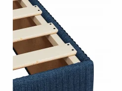 Cama box spring con colchón tela 160x200 cm^Clicnbuy Hot