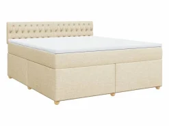 Cama box spring con colchón tela color 180x200 cm^Clicnbuy Hot