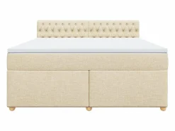 Cama box spring con colchón tela color 180x200 cm^Clicnbuy Hot