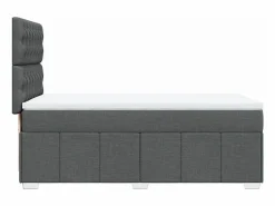 Cama box spring con colchón tela oscuro 90x190 cm^Clicnbuy Sale