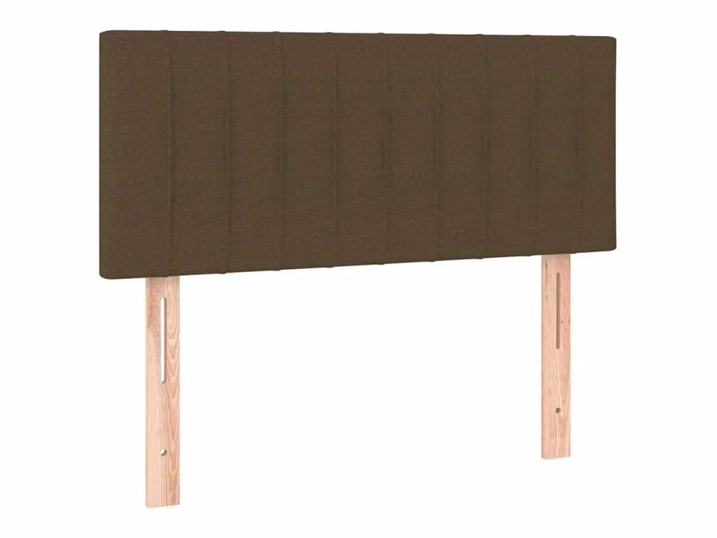 Clicnbuy Cama box spring con colchón y LED tela marrón oscuro 120x190 cm Hot