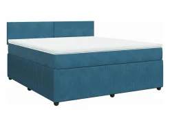 Cama box spring con colchón terciopelo 180x200 cm^Clicnbuy Sale