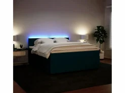 Cama box spring con colchón terciopelo 180x200 cm^Clicnbuy Sale