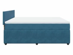 Cama box spring con colchón terciopelo 180x200 cm^Clicnbuy Sale