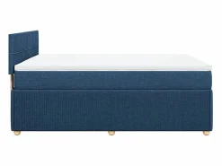 Cama box spring con colchón tela 160x200 cm^Clicnbuy New
