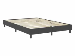 Clicnbuy Somier - 160X200Cm|Cama box spring tela oscuro 160x200 m