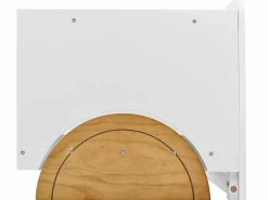 Merax Cama Montessori|Cama cabina - 90 x 200 cm - MDF y pino - somier de láminas - colores blanco y natural