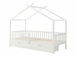 Cama cabina 90 x 190 cm con cajones de pino y MDF en color - KIRALIO^Vente-unique Clearance