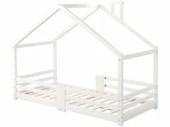 Cama cabina con rejilla protectora - 90x200cm - madera maciza -^ModernLuxe New