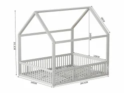 Cama cabina para niños - 140x200cm - madera maciza -^ModernLuxe Hot