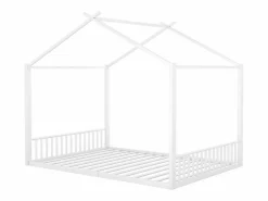 ModernLuxe Cama cabina 140x200 cm - estructura de hierro - Blanco Sale