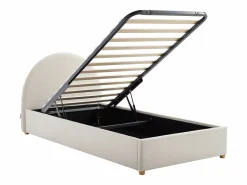 Vente-unique Cama Terciopelo|Cama canapé 90 x 190 cm en terciopelo acanalado color - LIRIMO
