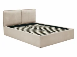 Vente-unique Cama Con Canapé|Cama Adulto|Cama canapé con funda extraíble 140 x 190 cm en tela + colchón - TENESE