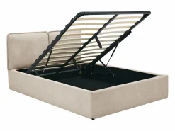 Vente-unique Cama Con Canapé|Cama Adulto|Cama canapé con funda extraíble 140 x 190 cm en tela + colchón - TENESE