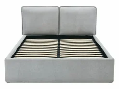 Vente-unique Cama Con Canapé|Cama canapé con funda extraíble queen size 160 x 200 cm de tela + colchón - TENESE