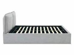 Vente-unique Cama Con Canapé|Cama canapé con funda extraíble queen size 160 x 200 cm de tela + colchón - TENESE