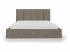 Vente-unique Cama canapé king size 200 x 200 cm de tela + colchón - KILACLO Topo Outlet