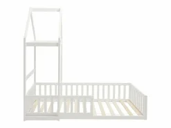 Vente-unique Cama casa 90 x 190 cm de pino y MDF en color - VARLAINE Blanco Sale