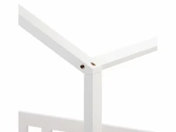 ModernLuxe Cama Montessori|Cama casita infantil 90×200 cm - en madera maciza + MDF - con protección anti-caídas y somier de láminas -