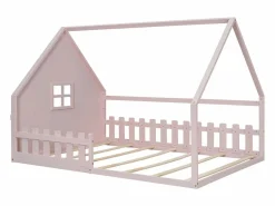 Hauss Spole Cama casita infantil 140x200 cm con barreras de seguridad, (sin colchón) Rosa Clearance