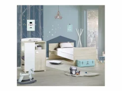 Cama Combinada de Madera Convertible 120x60 90x190^