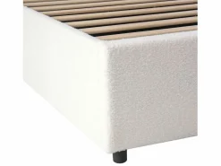 OKWISH Cama Con Canapé|Cama Infantil|Cama con almacenaje 90x200 cm Cama infantil con cabecero y somier - terciopelo bouclé (sin colchón)