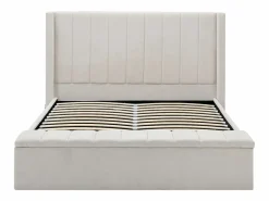 Cama con baúl 160 x 200 cm con banco en tela color - DOUINO^Vente-unique Discount