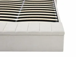 Cama con baúl 160 x 200 cm con banco en tela color - DOUINO^Vente-unique Discount