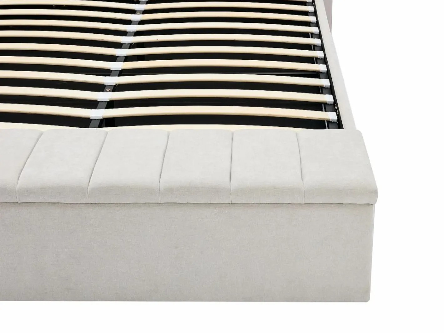 Cama con baúl 160 x 200 cm con banco en tela color - DOUINO^Vente-unique Discount