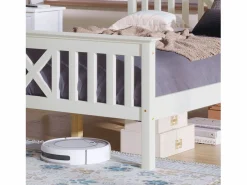 Merax Cama Infantil|Cama con cabecero - 90 x 200 cm - pino - somier -