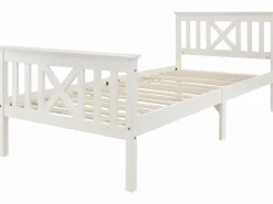 Merax Cama Infantil|Cama con cabecero - 90 x 200 cm - pino - somier -