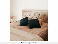 Vente-unique Cama con cajones LEOPOLD - Tela color - 180 x 200 cm Beige New