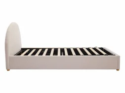 Vente-unique Cama Infantil|Cama con canapé de 90 x 190 cm en tejido bouclé color + colchón - LIRIMO