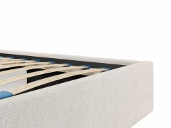 Vente-unique Cama con canapé king size 200 x 200 cm de tela - KILACLO Beige Online