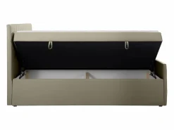 Ysmée Cama con canapés abatibles - 160 x 200 - Terciopelo - - MAKANA Topo Sale