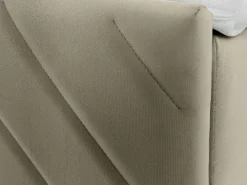 Ysmée Cama con canapés abatibles - 160 x 200 - Terciopelo - - MAKANA Topo Sale