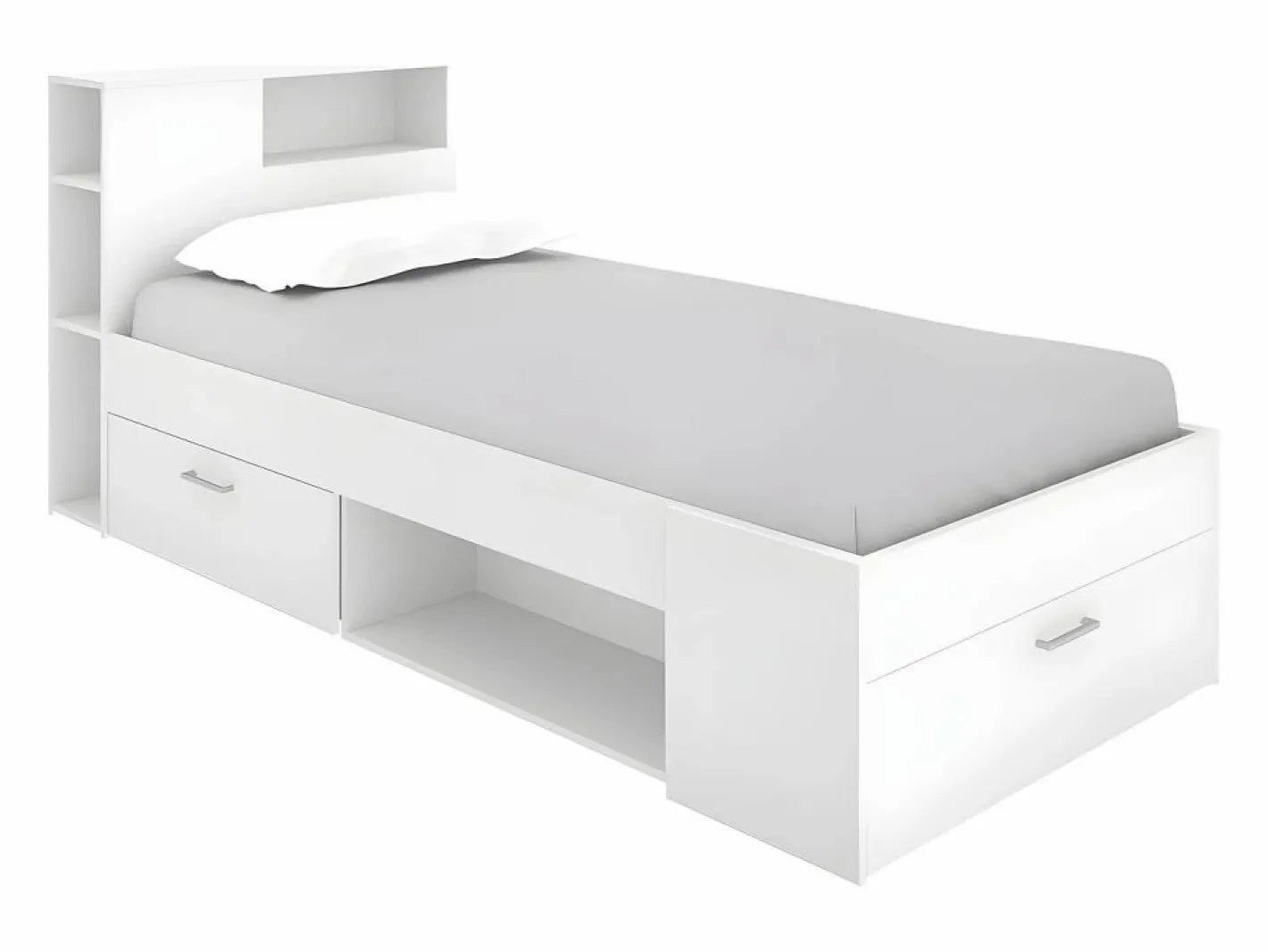 Vente-unique Cama Infantil|Cama con compartimentos 90 x 190 cm LEANDRE - Color: