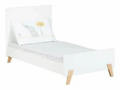 Cama convertible 140x70 - Little Big Bed sobre patas de madera blanca^ Outlet