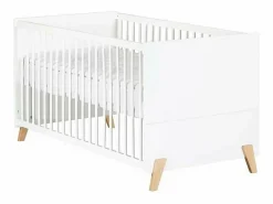 Cama convertible 140x70 - Little Big Bed sobre patas de madera blanca^ Outlet