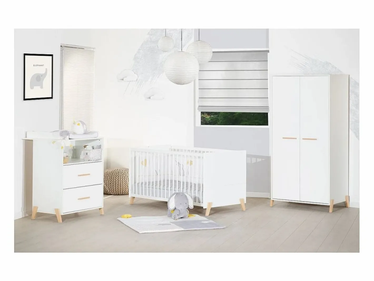 Cama convertible 140x70 - Little Big Bed sobre patas de madera blanca^ Outlet