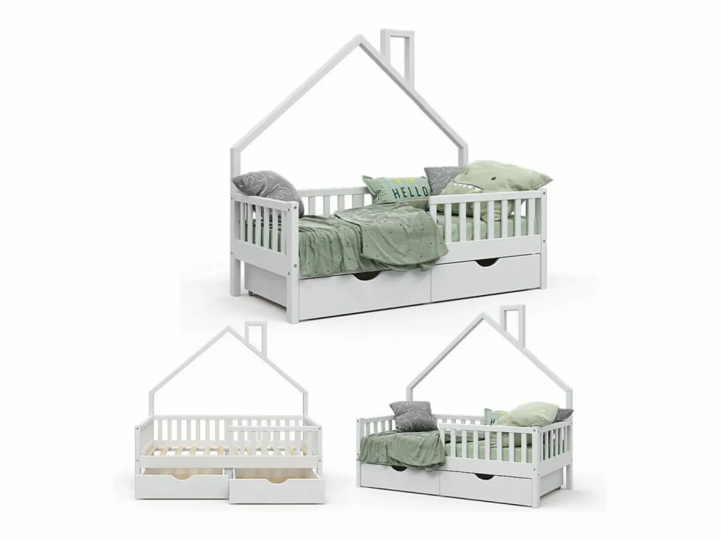 Vicco Cama Montessori|Cama de casa 168x83x155 noemi