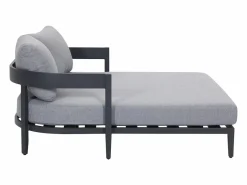 MYLIA Cama de jardín de aluminio - Antracita - NYDELO de Gris antracita Sale