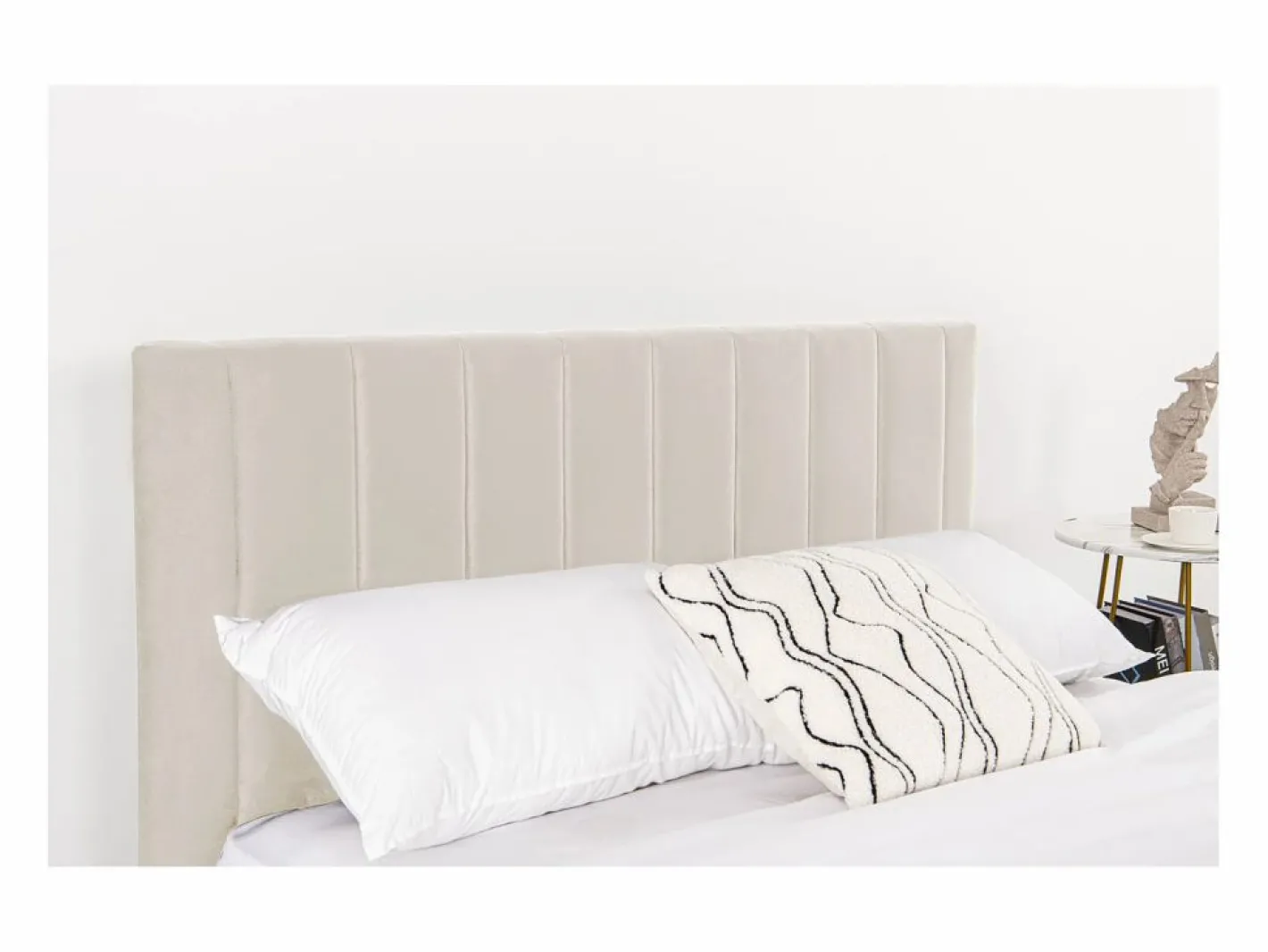 Concept-Usine Cama de terciopelo 160x200 CAMBRIDGE Beige Sale