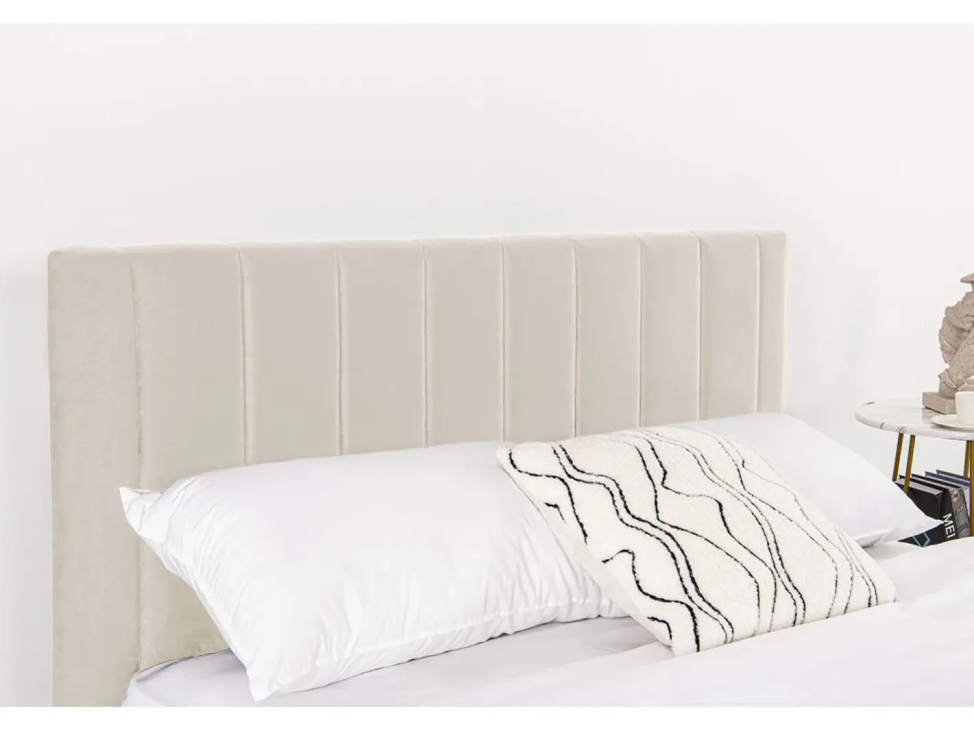 Concept-Usine Cama de terciopelo 160x200 CAMBRIDGE Beige Sale