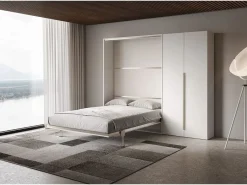 Cama doble escamoteable vertical Versia 160 con armario derecho 2 puertas^ITAMOBY Hot